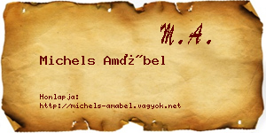 Michels Amábel névjegykártya