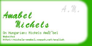 amabel michels business card